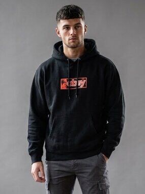 Obey Logo Hoodie Men’s Large